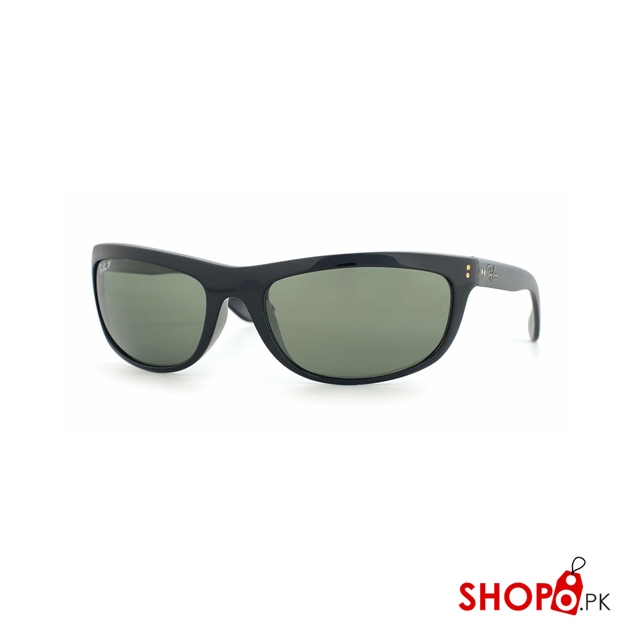 Ray Ban RB4089 601/58 Size 62 Balorama Black/Crystal Green Polarized Sunglasses