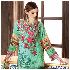 Zarmeeney's Turkish Green Lawn Suit - 03