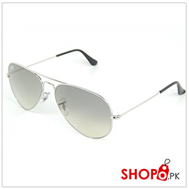 Ray Ban Aviator RB3025 003/32 Silver/ Crystal Grey Gradient 55mm Sunglasses