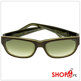 Mont Blanc Unisex Green MB371S 50P Wayfarer Sunglasses